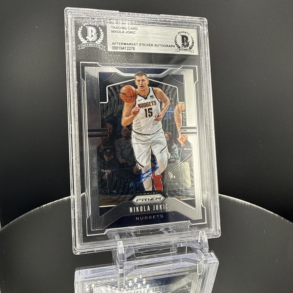 Nikola Jokic #84 2019 Prizm Autograph BGS Auth Certified - Nuggets